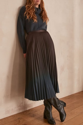 Camisola de lã - Azul-pato mesclado