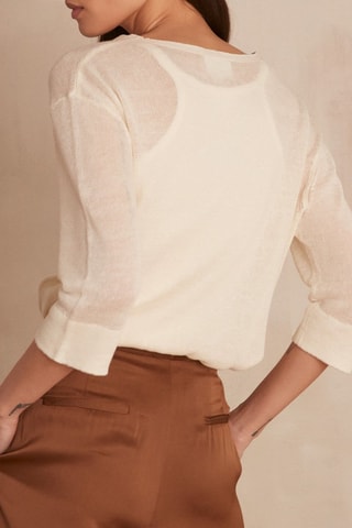 Camisola em linho - Cru