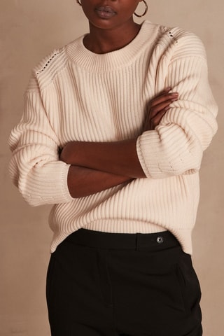 Camisola de lã - Cru