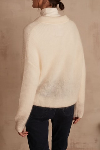 Jersey de lana y mohair - Crudo