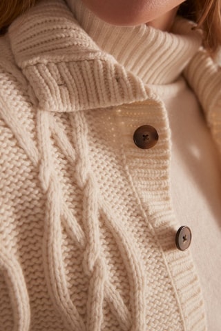 Cárdigan de lana - Crudo