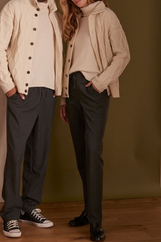 Cárdigan de lana - Crudo