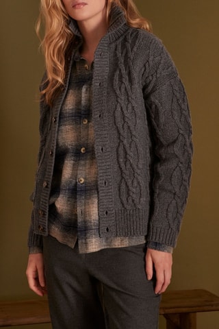 Cárdigan de lana - Antracita