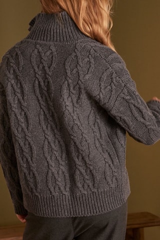 Cárdigan de lana - Antracita