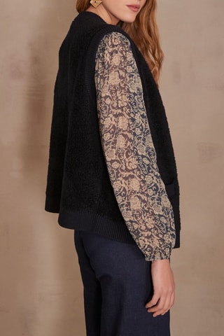 Colete em lã - Preto