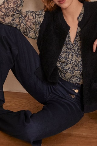 Colete em lã - Preto