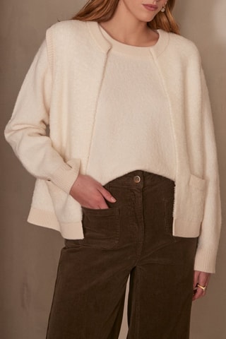 Chaleco de lana - Crudo