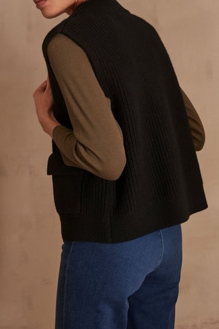 Colete em lã - Preto