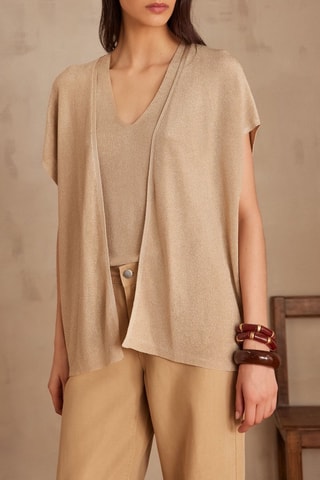 Casaco de malha - Bege