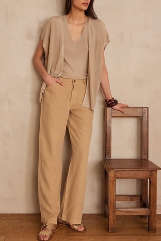 Casaco de malha - Bege