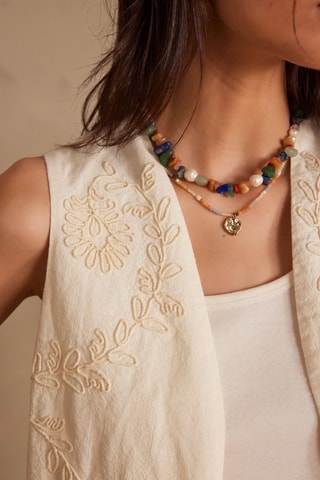 Gilet sans manches - Ecru