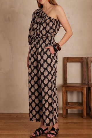 Pantalón - Negro y beige