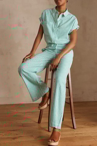 Pantalón ancho - Verde