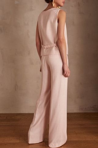 Pantalón ancho - Rosa empolvado