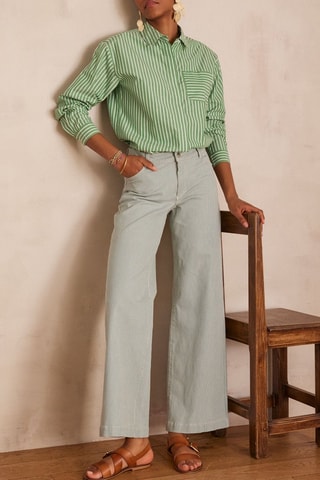 Pantalón ancho - Verde