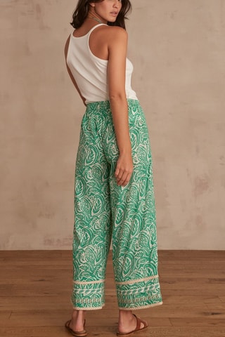 Pantalón ancho - Verde claro