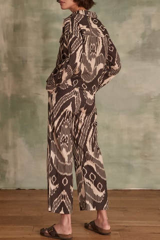 Pantalón de lino - Marrón