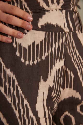 Pantalón de lino - Marrón