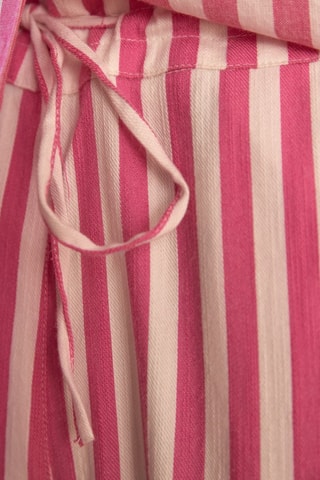 Pantalón ancho - Rosa y blanco