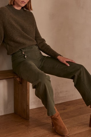 Pantalón ancho - Caqui