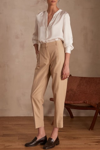 Pantalón carrot - Beige