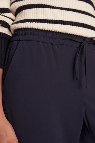 Pantalón pitillo de tiro alto - Azul marino