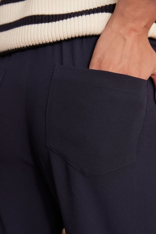 Pantalón pitillo de tiro alto - Azul marino