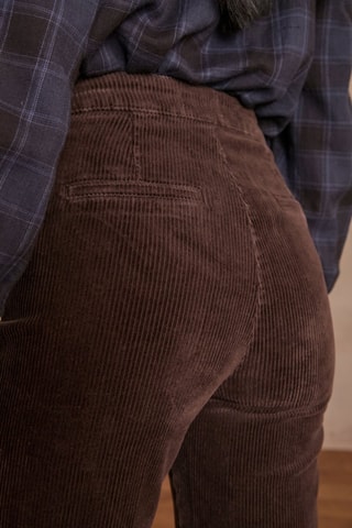 Pantalón ancho de pana - Marrón oscuro