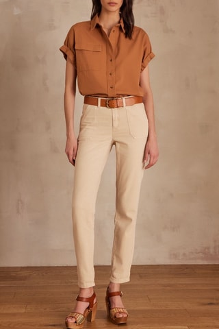 Pantalón chino - Beige