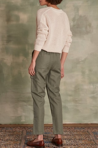 Pantalón de lino - Caqui