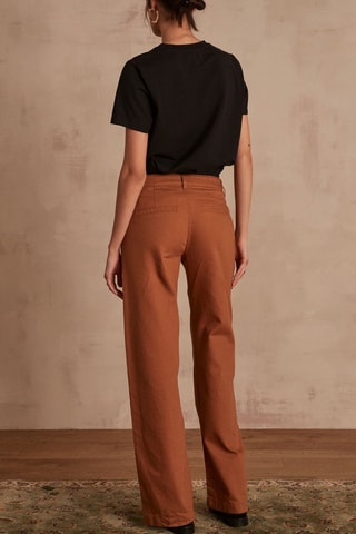 Pantalón ancho - Marrón