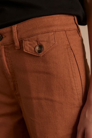 Pantalón ancho - Marrón