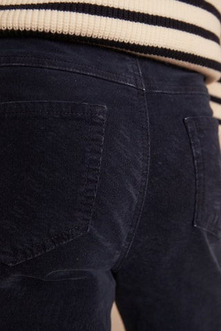 Pantalón flare de terciopelo - Azul noche