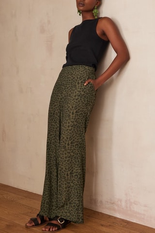 Pantalón ancho - Verde oliva