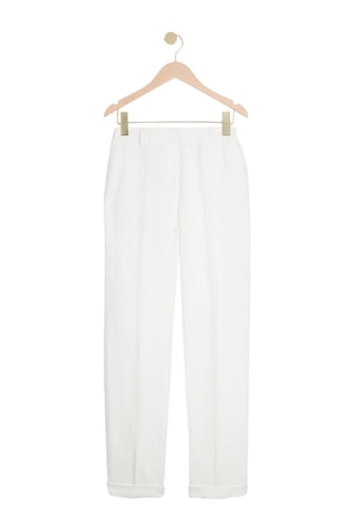 Pantalón de lino - Blanco