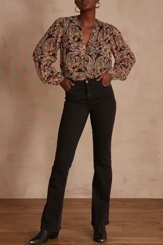 Pantalón flare - Negro