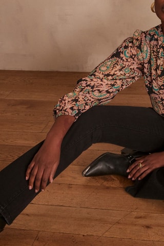 Pantalón flare - Negro