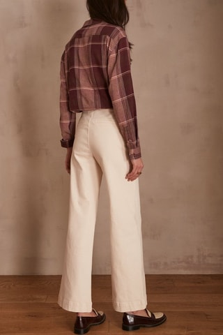 Pantalón de tiro alto - Crudo