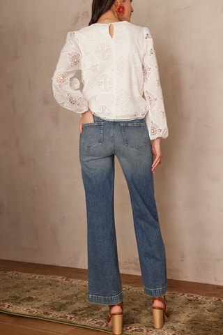 Vaquero ancho - Azul