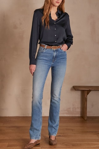 Vaquero recto - Azul