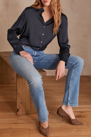 Vaquero recto - Azul