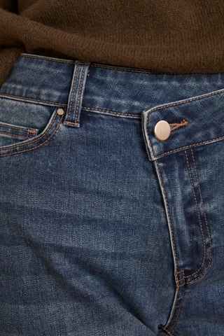 Jean boyfriend taille haute - Bleu