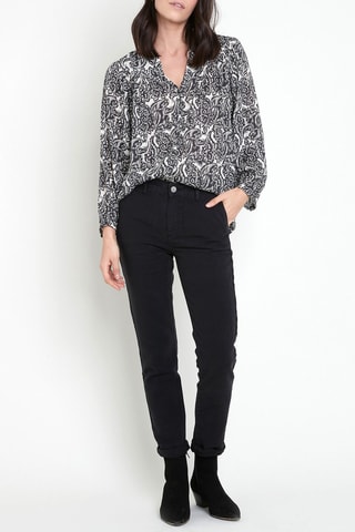 Vaquero de lino - Negro