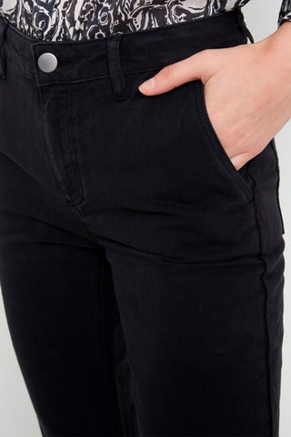 Vaquero de lino - Negro