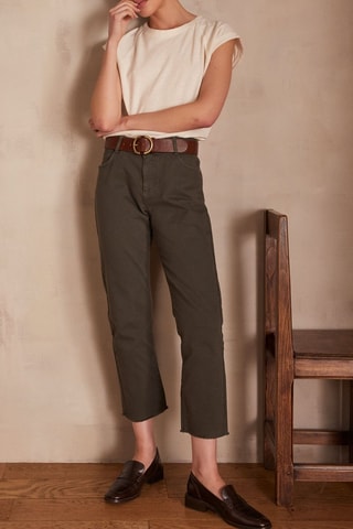 Vaquero recto - Marrón