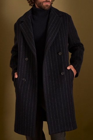 Abrigo de lana - Azul marino