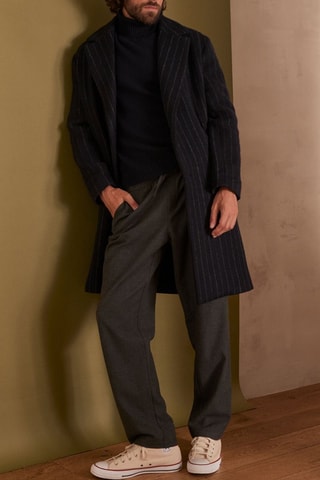 Abrigo de lana - Azul marino