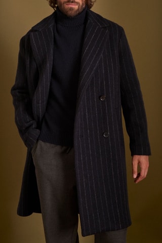 Abrigo de lana - Azul marino