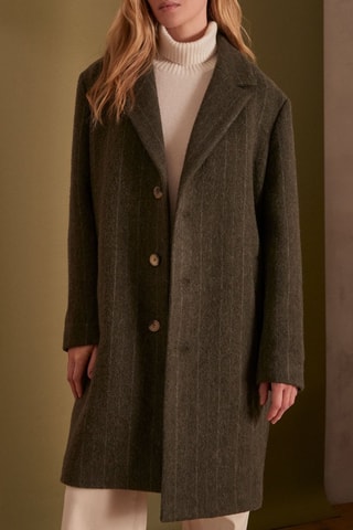 Abrigo de lana - Caqui