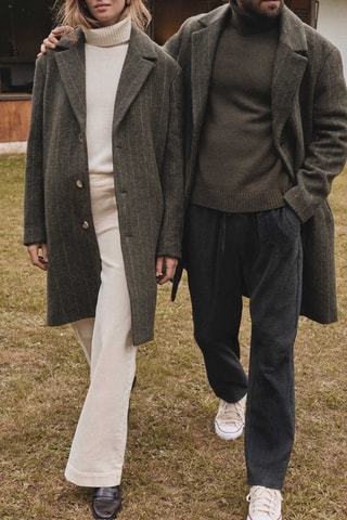 Abrigo de lana - Caqui